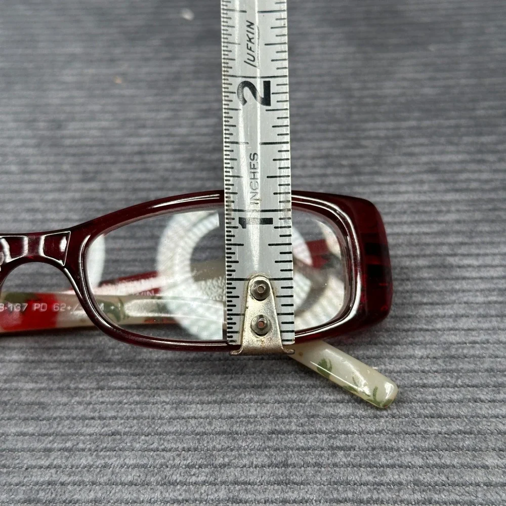 Foster Grant Summers WIN Red Strawberry Print Reading Y2K Glasses +1.25 PL1014